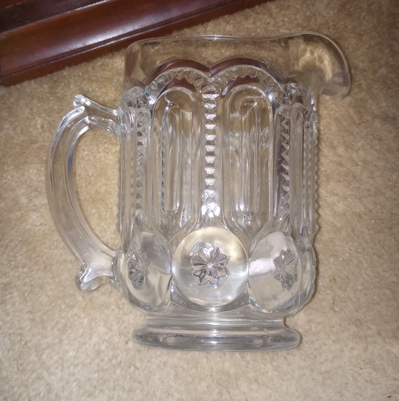 Antique Crystal Pitcher - Picture 3 of 3